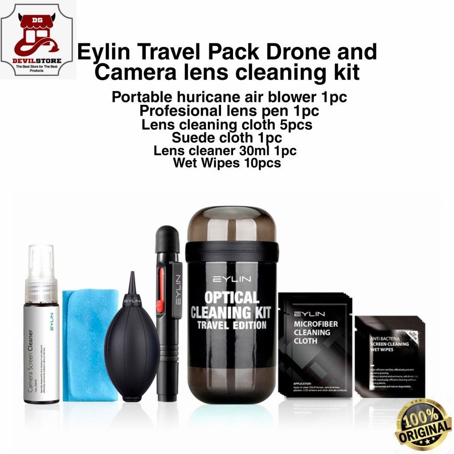 Eylin Travel Pack Drone and Camera Lens Cleaning Kit Pembersih Kamera