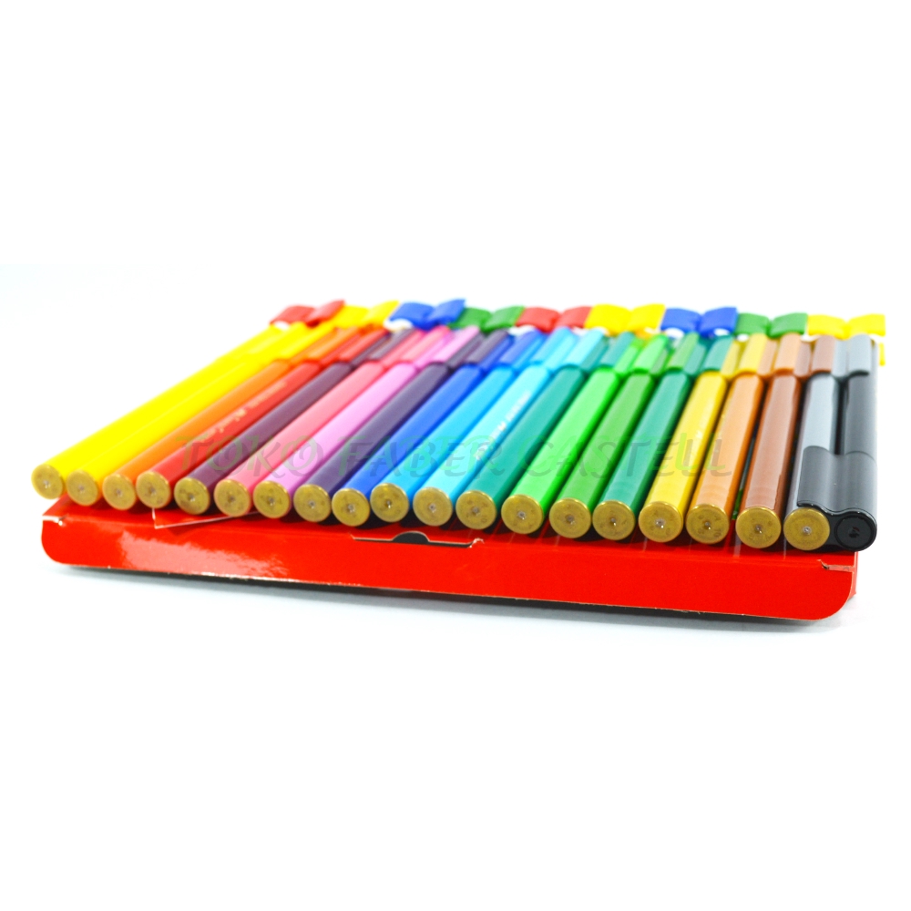 

HJK Konektor Pen Faber Castell / Spidol Warna Kemasan 20 Warna / Connector Pen 20