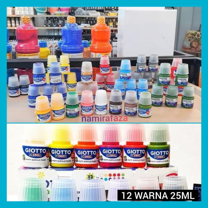 

Fuji | Giotto Decor Acrylic Set 12 Warna 25 Ml Cat Akrilik Gioto 25Ml Murah Meriah Ready