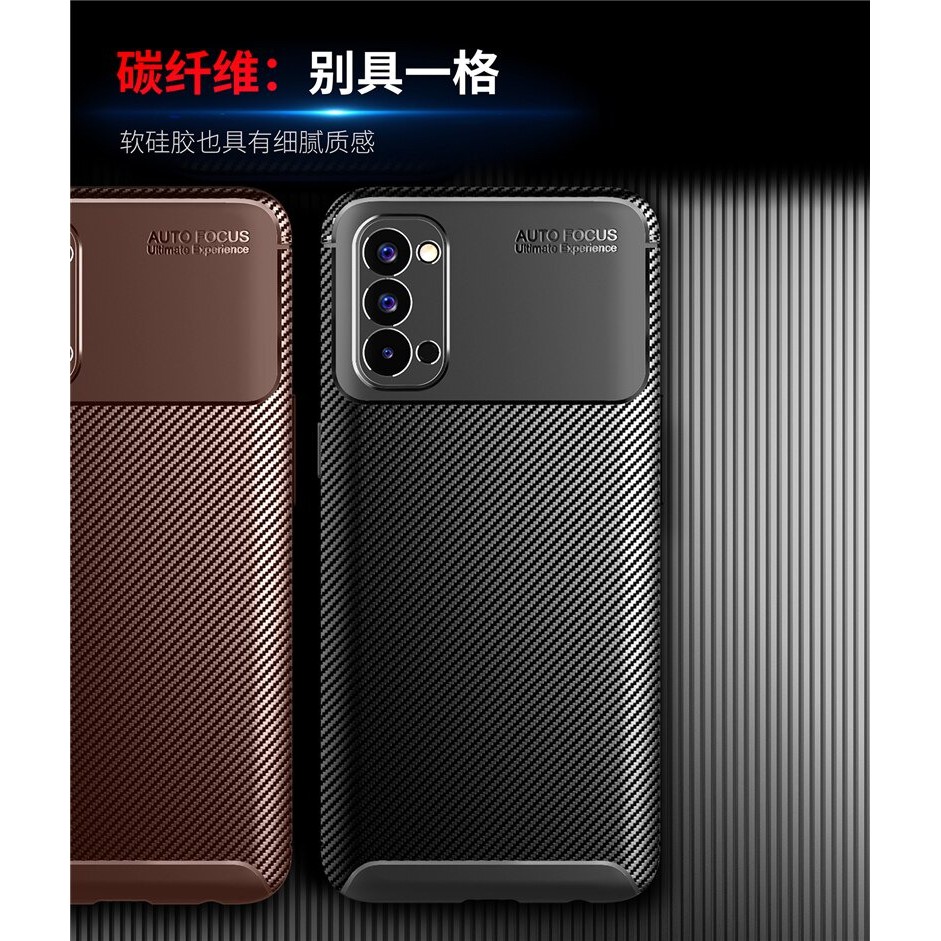 Case Oppo Reno 4 Softcase Shockproof Carbon