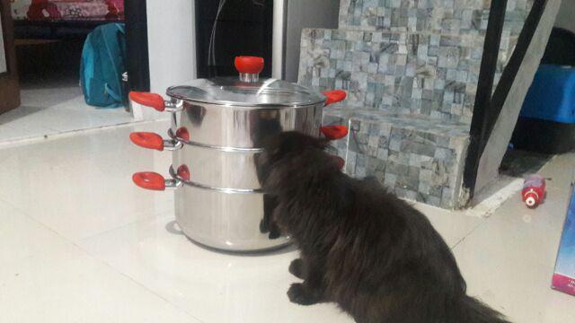 Supra Panci Super Steamer Susun 3 (32cm) Stainless Steel Tebal