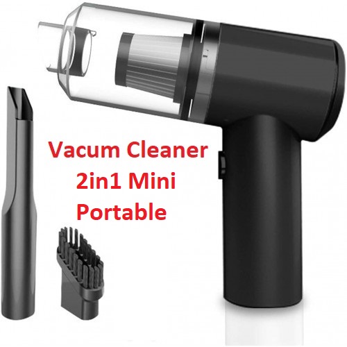 Vacum Cleaner Portable Mini 2in1 Vacuum Cleaner LED Rechargeable