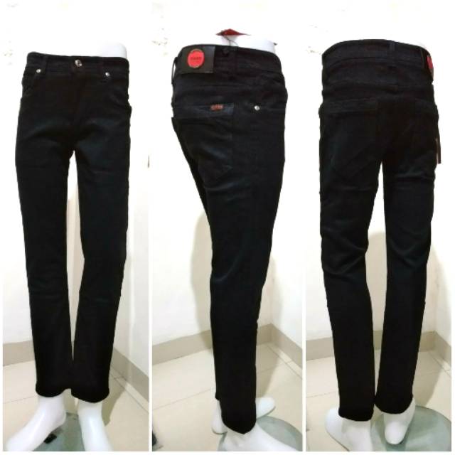 Giano sport jeans hitam / celana panjang pria / celana cowok bodyfit