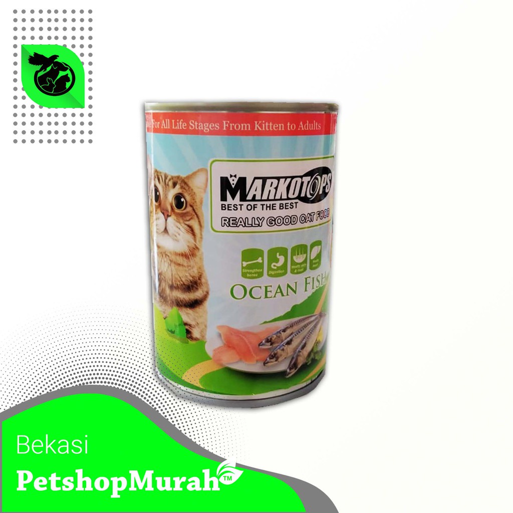 Makanan Kucing Markotop Kaleng 400gr Wet Can Adult Cat Food