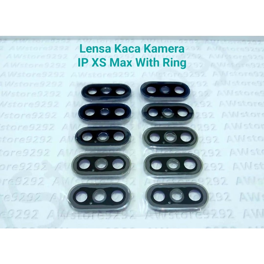 Camera Lens Lensa Kaca Kamera Belakang iP XS Max With Ring / IPH XS Max With Ring