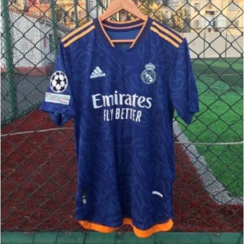 Jersey Real Madrid Away New Season 2021/2022 Grade Ori Full Patch Player Issue
