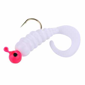 Umpan Pancing Sea Bass Soft Bait Head Twirl Worm 1.75G 7PCS