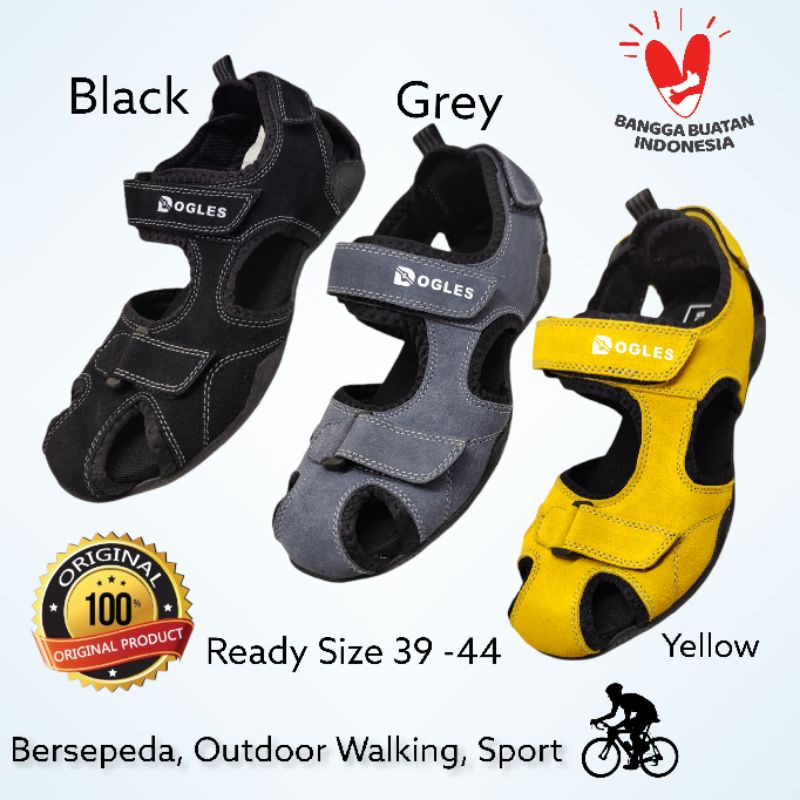Jual Sendal Sepatu Sepeda Pria MTB Road Bike Non Cleat Gowes Dogles