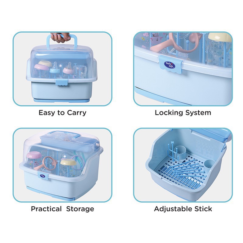 baby safe drying rack (DR05) / Rak Botol susu / rak susu / rak alat makan / drying bottle rack