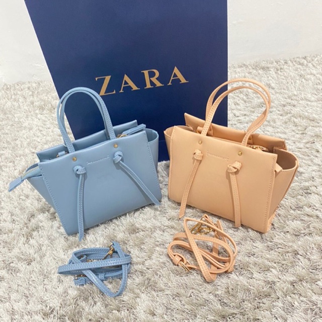 Zara knotted mini city bag