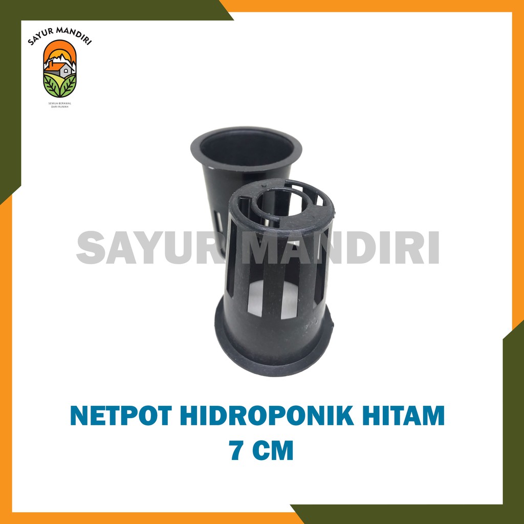 Netpot Hitam Ukuran 7 cm