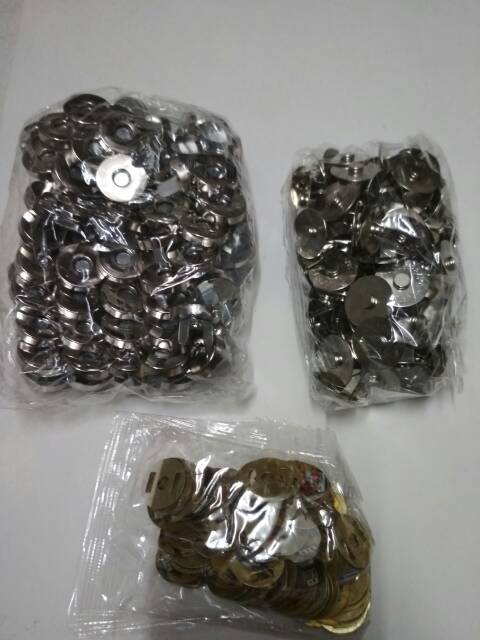 Kancing magnet tas tebal polos18mm @100 PCS