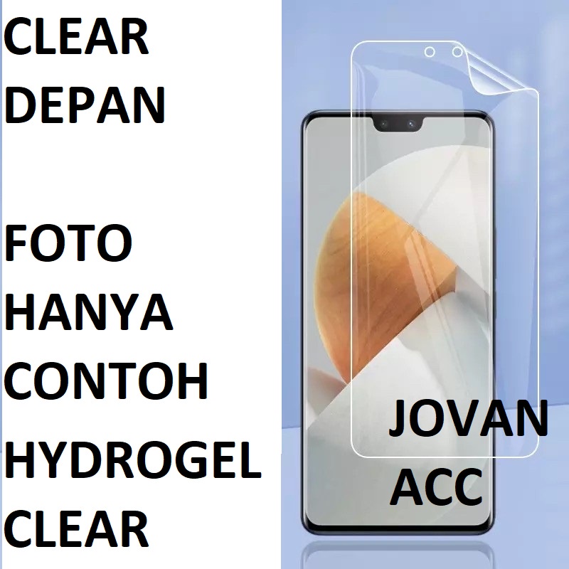 VIVO V27 5G V27E V23 5G V21 4G V21 5G V20 V20 2021 VIVO V20 SE ANTI GORES HYDROGEL DEPAN CLEAR, SCREEN PROTECTOR GEL, BUKAN KACA PELINDUNG LAYAR