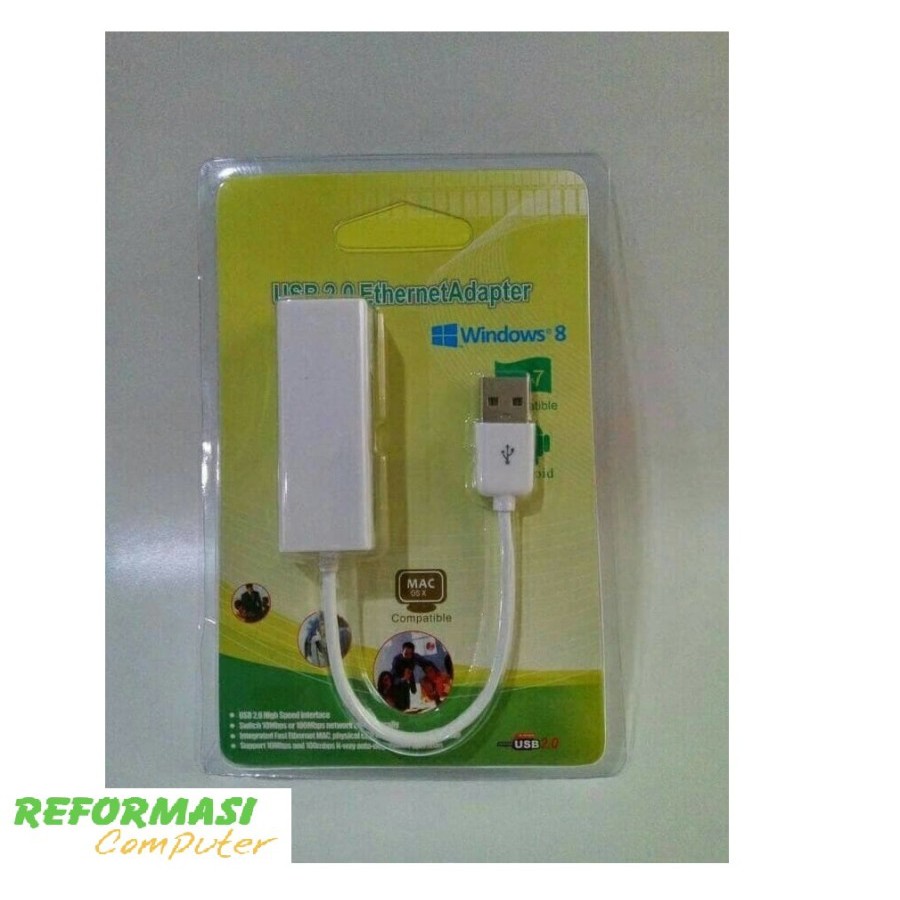 CONVERTER USB TO LAN HIGH QUALITY - USB TO ETHERNET RJ45 - USB 2.0