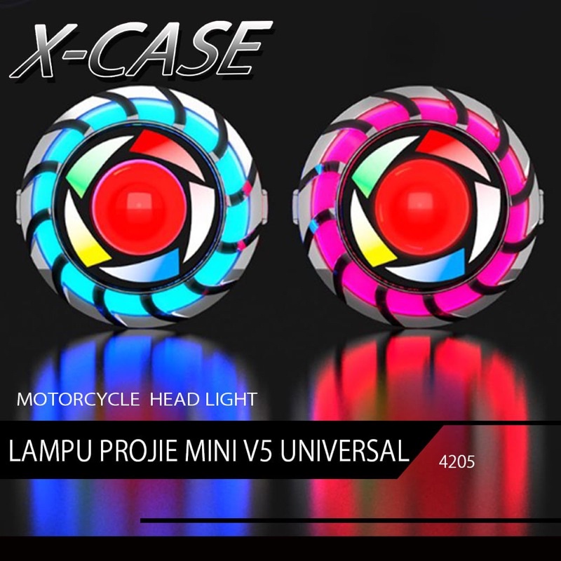 Lampu Depan Projie Spiral V5 Universal Xcase