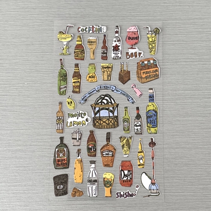 

1 lembar stiker minuman / 1 pcs drink sticker