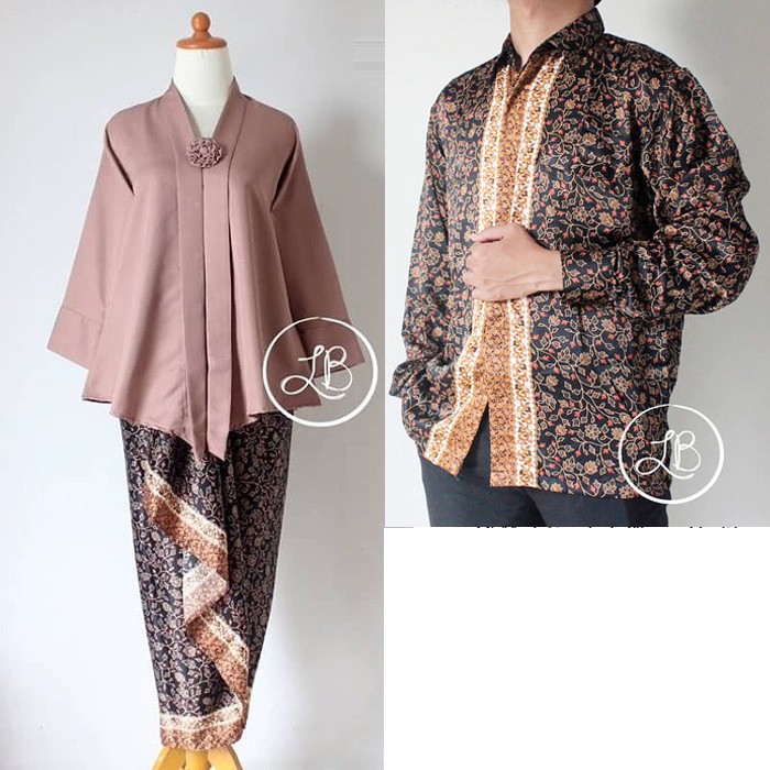 Kebaya Modern Couple Floy Milo Dan Kemeja Lengan Panjang