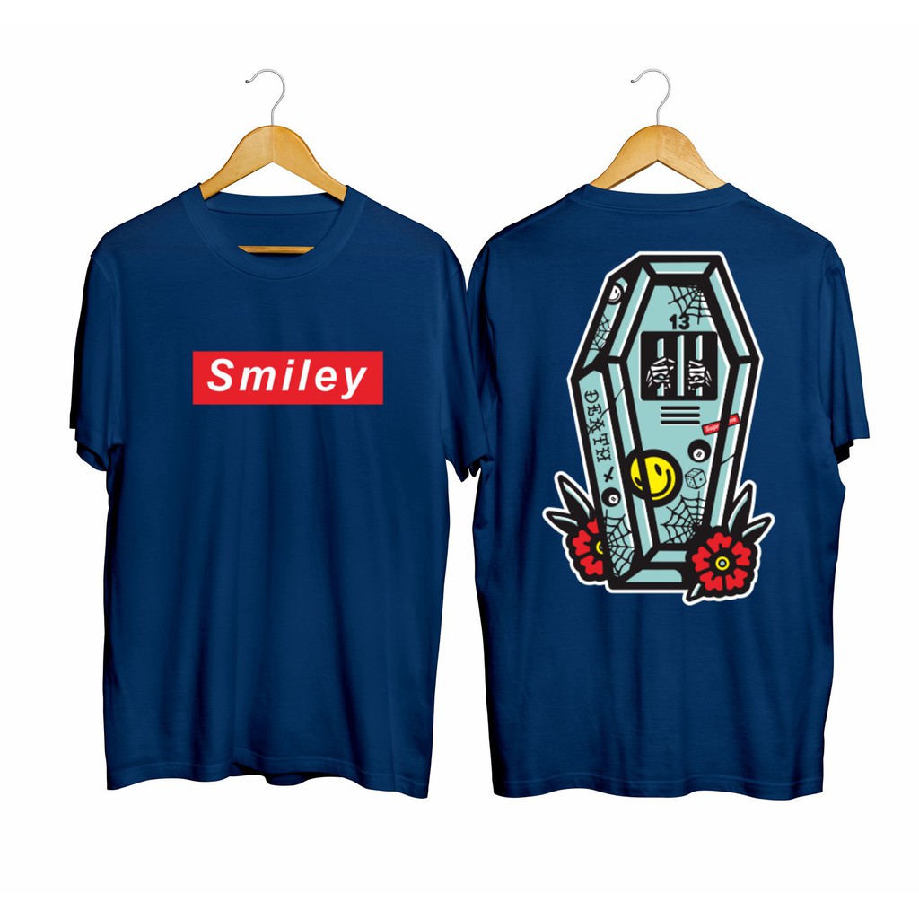kaos distro/atasan pria/kaos pria/kaos SMILEY SIMPEL