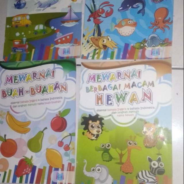 Buku mewarnai anak tk