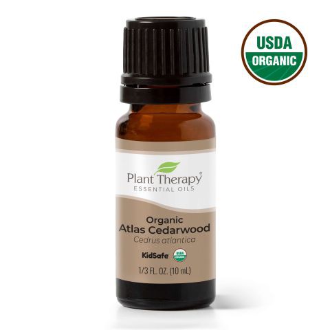 Organic Atlas Cedarwood Essential Oil. 10 ml. Plant Therapy. USDA Organic