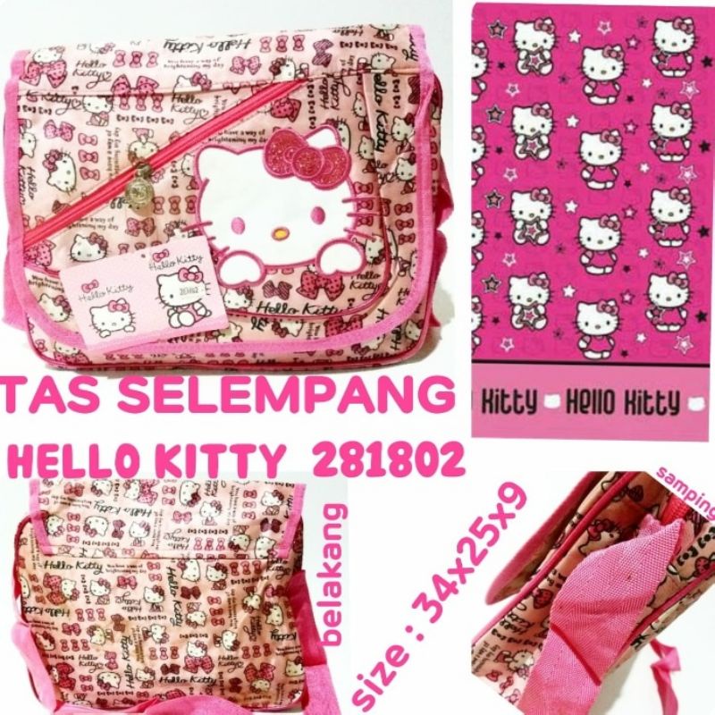 TAS SLING BAG / TAS SELEMPANG ANAK PEREMPUAN IMPORT HELLO KITTY KODE 281802 TERMURAH