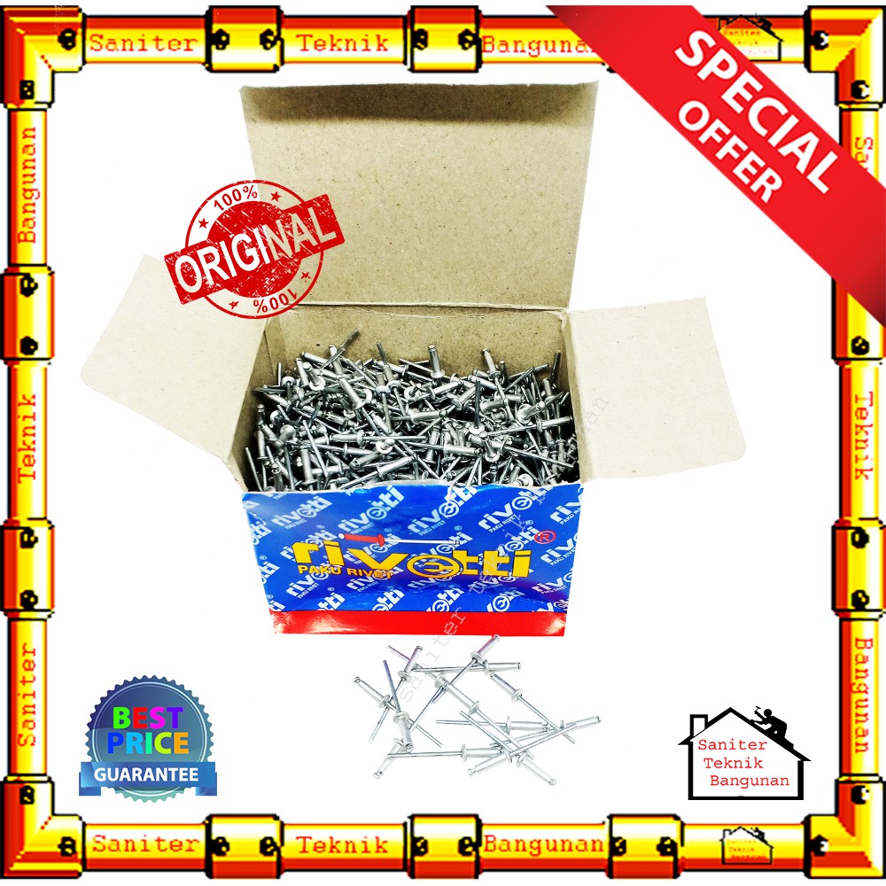 Paku Rivet 440 Rivetti 1000 Pcs