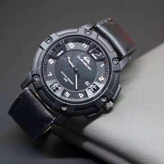 READY STOCK ! Jam Tangan Pria Sporty Quicksilver Day Date Aktif Strap Kulit 902 M08