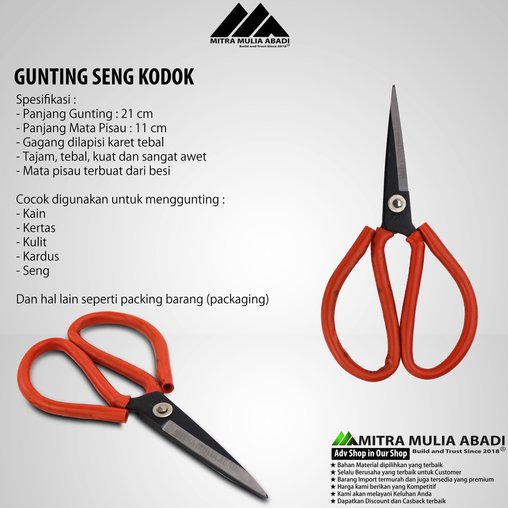 Gunting Seng / gunting KAWAT / Gunting Plastik