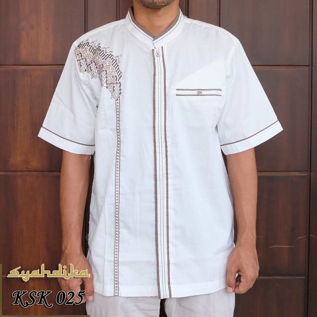 Download Baju Koko Syahdika Lengan Pendek Kode KSK025 | Shopee Indonesia