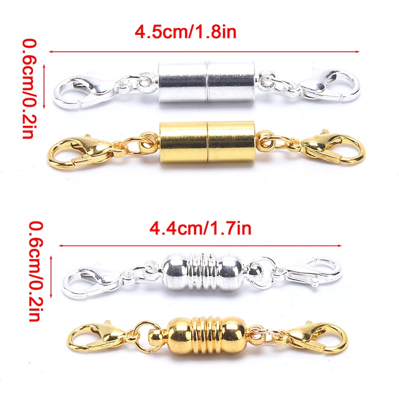 10pcs / lot Clasp Lobster Magnetik Untuk Membuat Perhiasan Handmade DIY