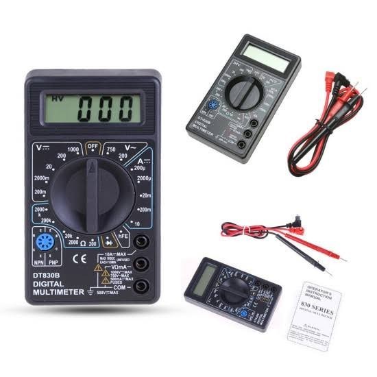 Alat Pengukur Arus Listrik Multimeter Avometer multitester digital LCD