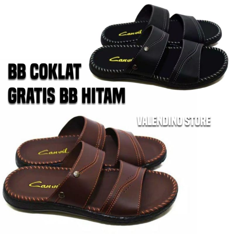 SANDAL KULIT PRIA BELI 1 GRATIS 1-1