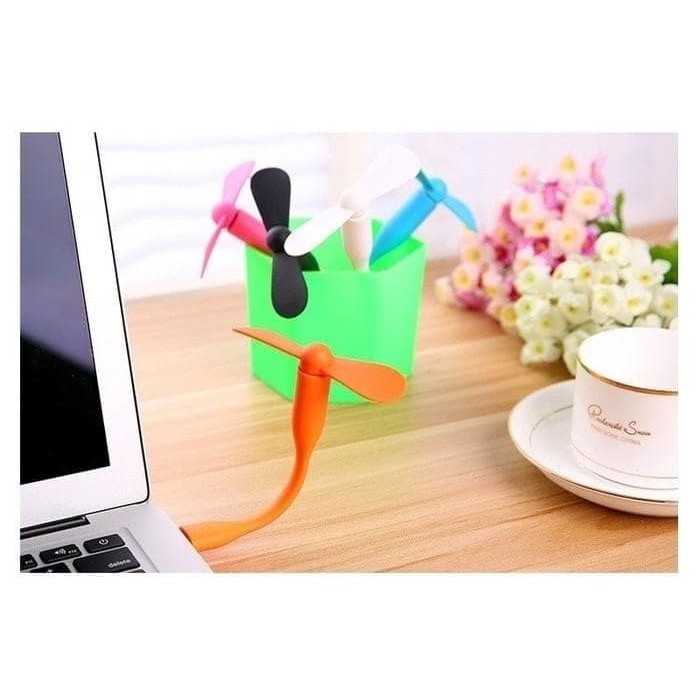 Kipas Xiaomi / Kipas Usb Mini 2 Baling / Bambu Flexible / Powerbank