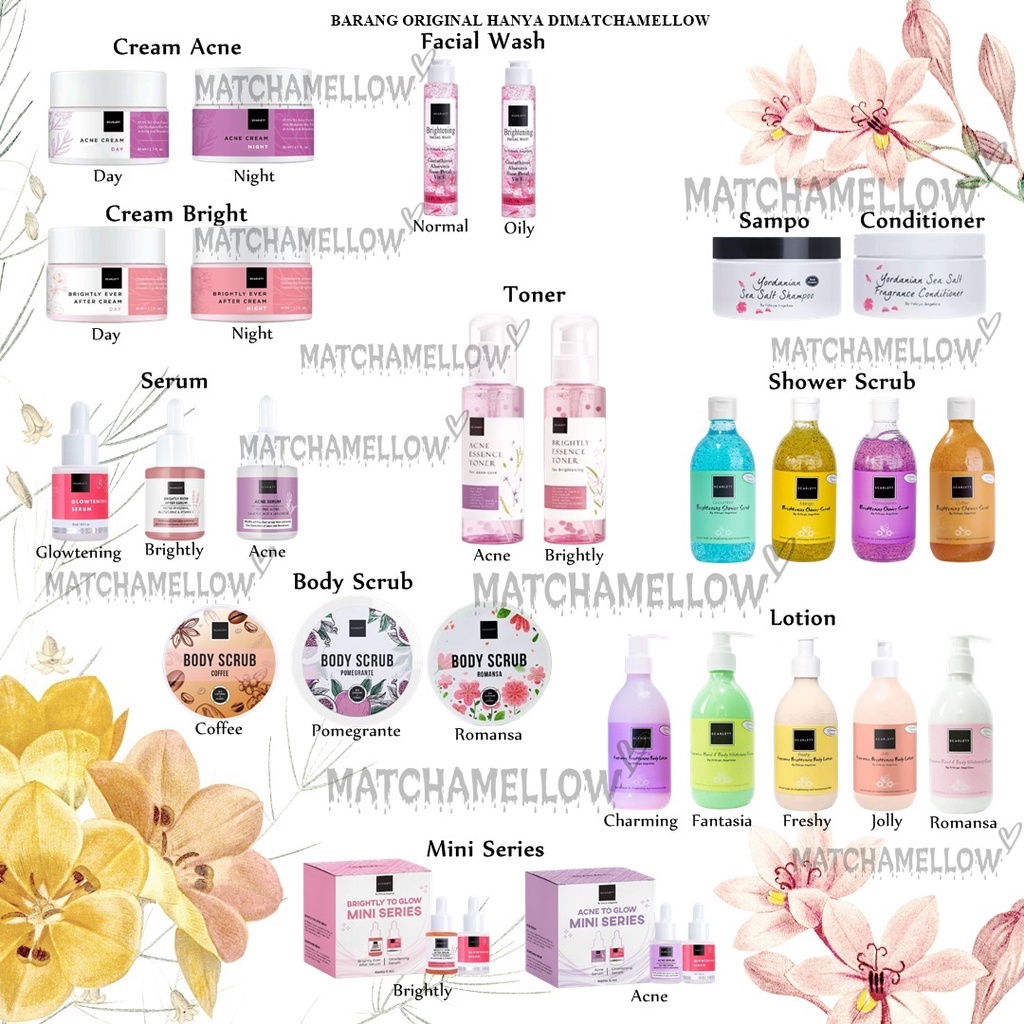 MATCHA SCARLETT WHITENING SERIES 100%  - SCARLET BY FELICYA ANGELISTA