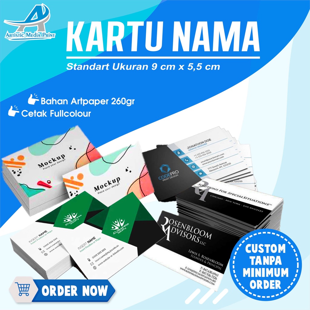 

Kartu Nama Free Design Cetak Kartu Nama 1 Sisi 2 Sisi Termurah Proses Cepat