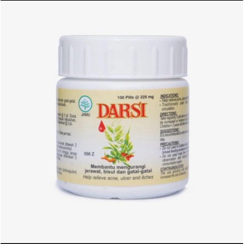 DARSI PIL & KAPSUL cap BOROBUDUR, UNTUK MENGURANGI JERAWAT, GATAL2 DAN BISUL, BERSIH DARAH