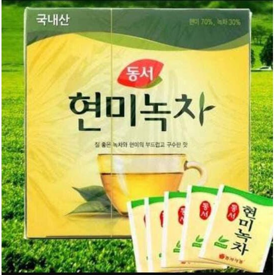 HABIS KOREAN DONG WON BROWN RICE GREEN TEA 50PCS TEH HIJAU BERAS MERAH KOREA GROSIR