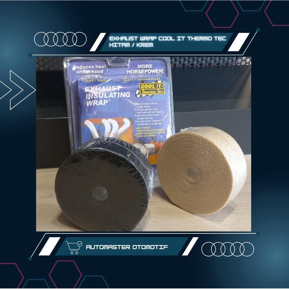

Exhaust Wrap Cool It Thermo Tec Pembungkus Dan Peredam Panas Universal