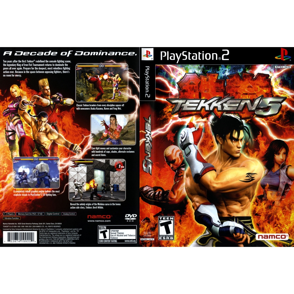 Kaset game ps2 tekken 5