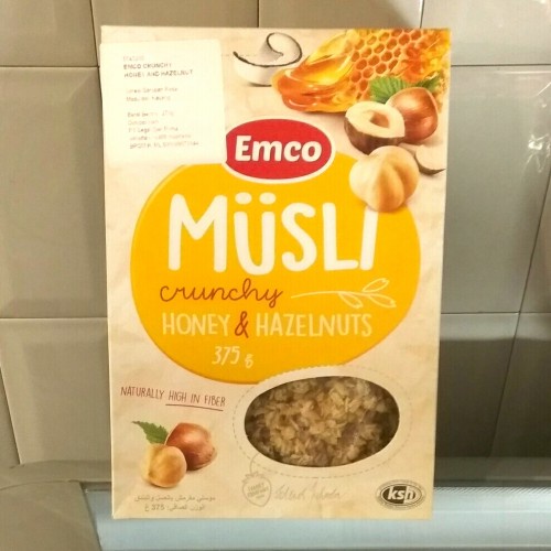 

emco crunchy muesli honey hazelnut 375 gr