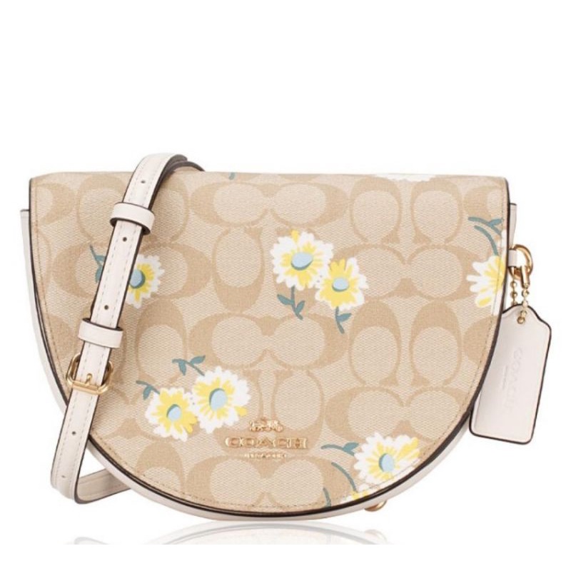 Coach Ellen Crossbody In Signature Canvas With Daisy Print(C3597)