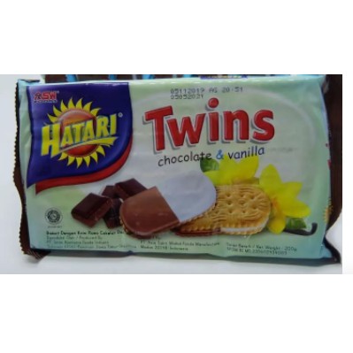 

Hatari Biskuits Twins Chocolate & Vanilla 200gr