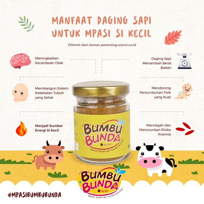 Kaldu BUMBU BUNDA By Elia bunda elia| Kaldu MPASI | Kaldu Bubuk | Kaldu Ayam kampung/Kaldu Sapi | Kaldu bayi 50g