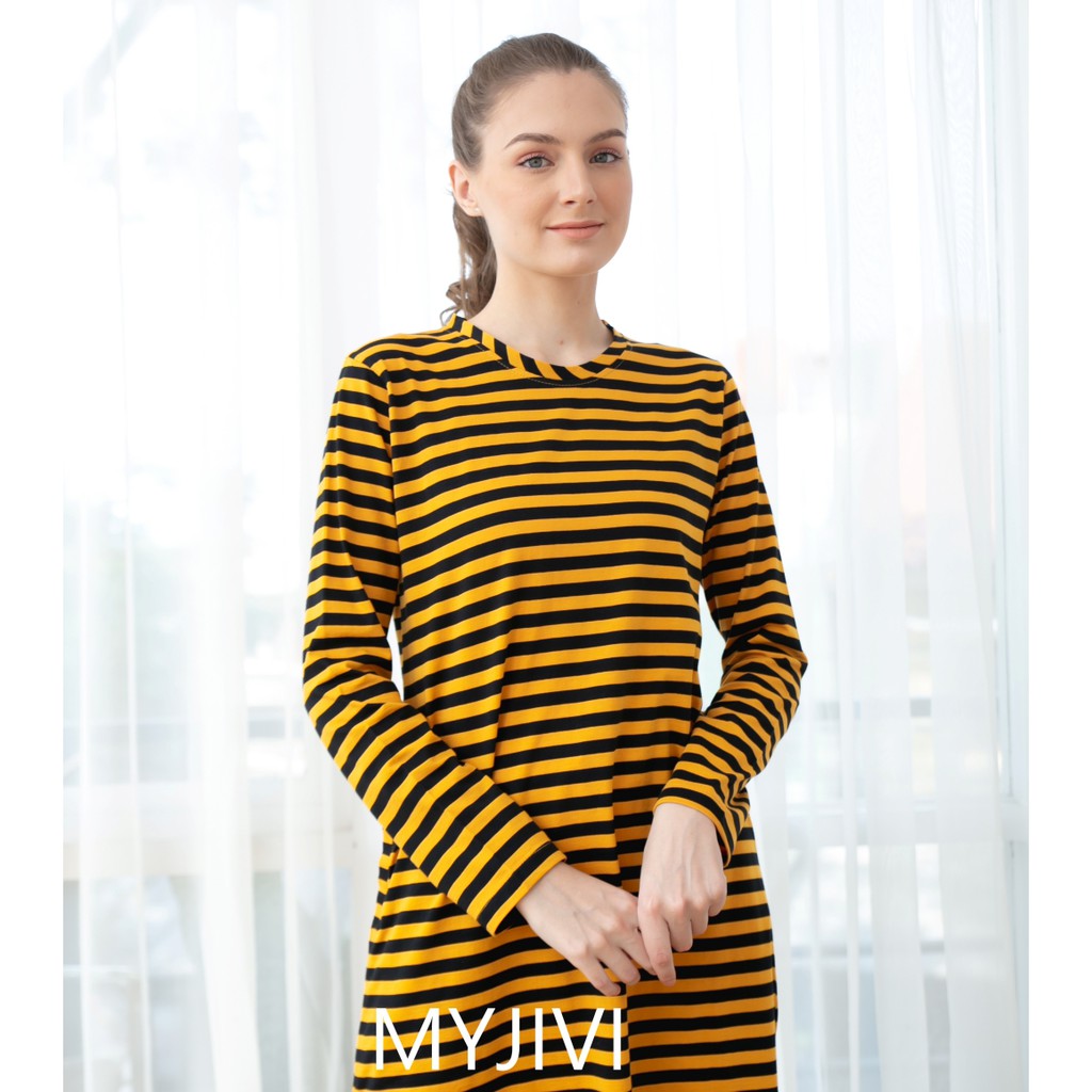 GHUMAISHA LONG TUNIC EDISI STRIPE