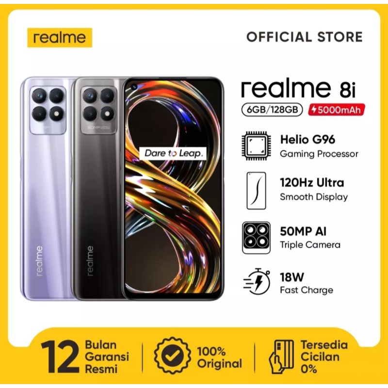 Realme 8i 6GB+5GB/128GB Garansi Resmi 1 tahun Indonesia