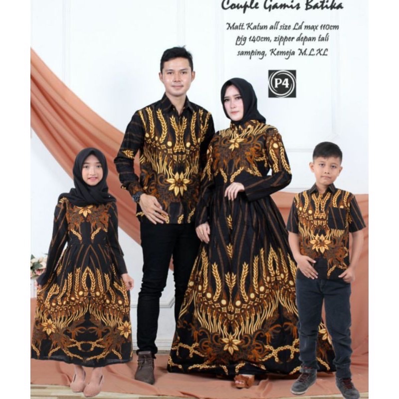 Batik couple keluarga modern terbaru set couple batik keluarga gamis jumbo motif gandum termurah di shopee / Baju batik keluarga terbaru 2022 modern / Batik couple keluarga ramashinta couple batik couple / Set keluarga ayah ibu dan anak terbaru modern