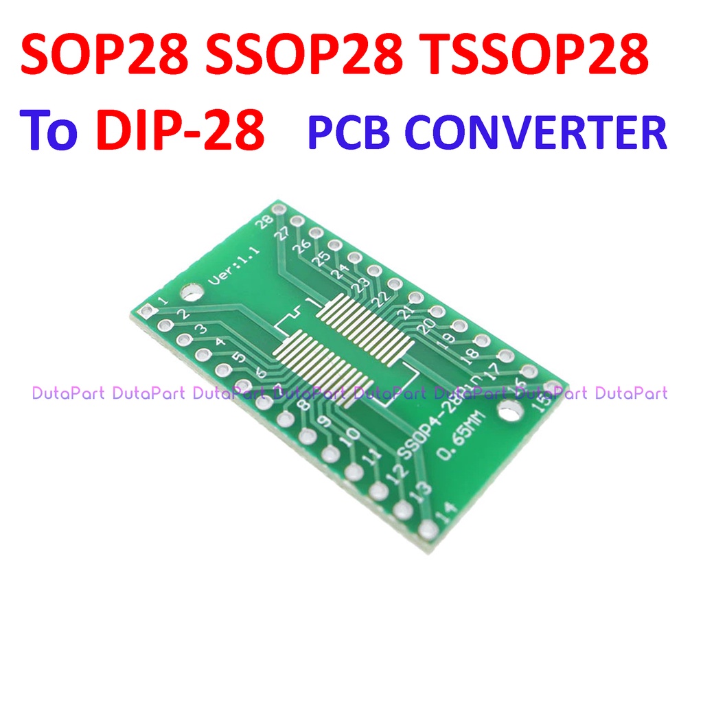 PCB Board SMD SOP28 SSOP28 TSSOP28 To DIP28 DIP 28 Adapter Converter