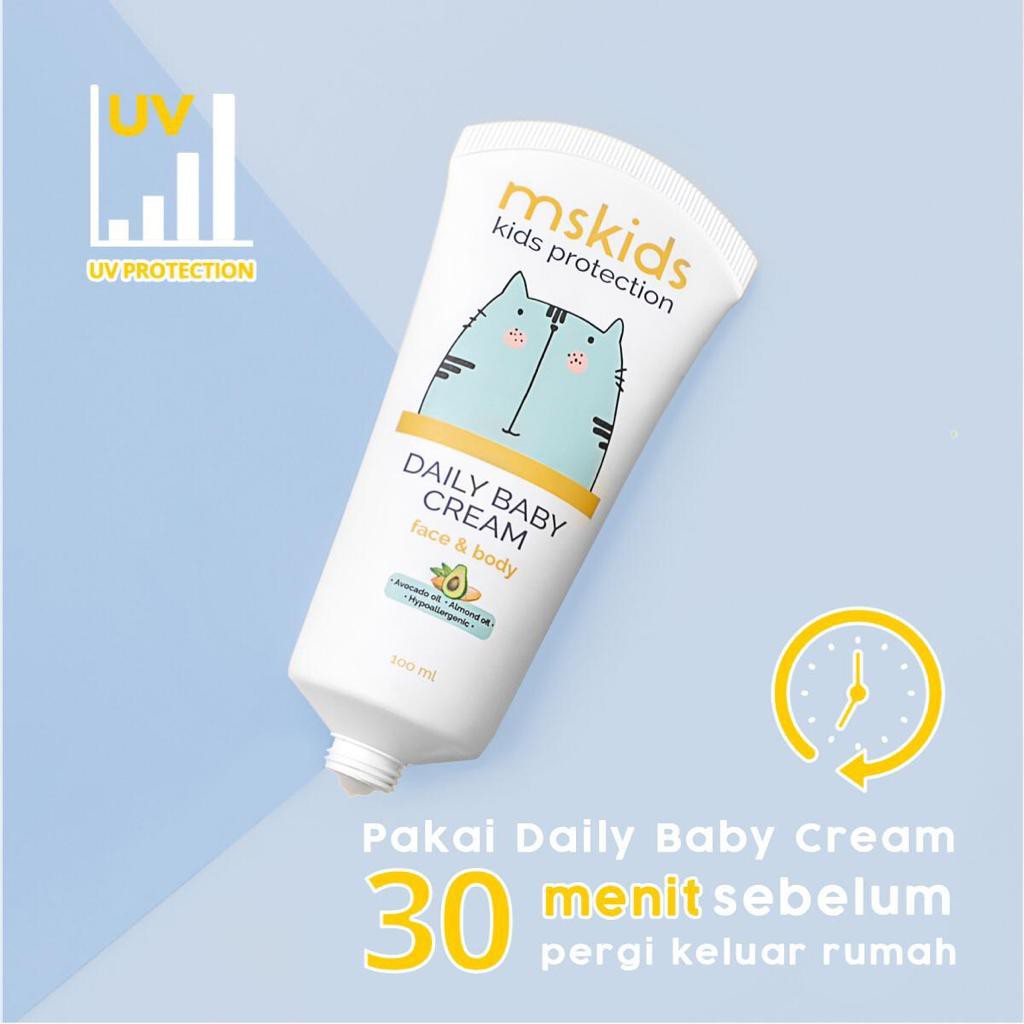 BABY DAILY CREAM MS KIDS MSGLOW KIDS LOTION UNTUK ANAK