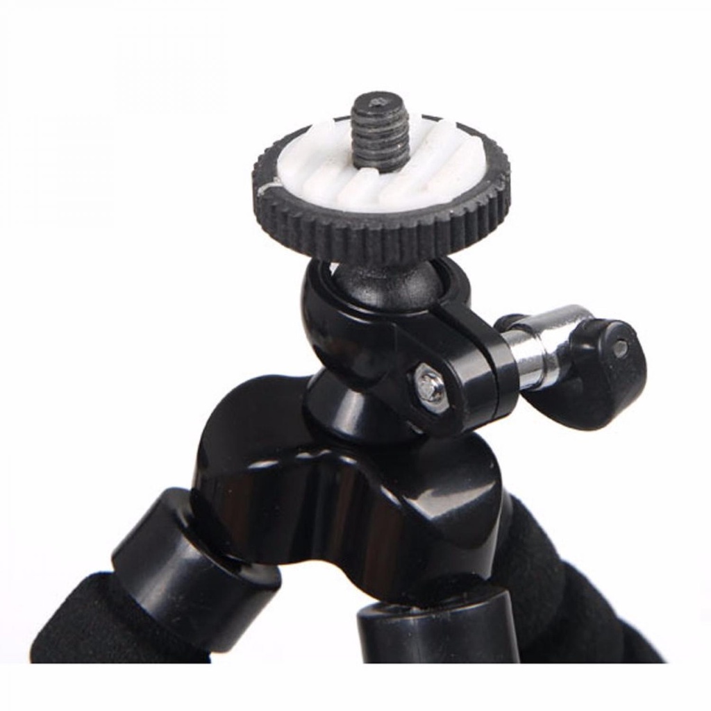 Mini Tripod Octopus for Action Camera / Tripod Gurita Gorila Gorilla Duduk Dudukan Jepit Jepitan Hp Handphone Gopro Android Kamera Camera Dslr Canon Live Streaming Nonton Ngevlog Vidio Vlog Hp Tongsis Hp Mini Anti Goyang Alumunium Besi Kecil Selfie Kokoh