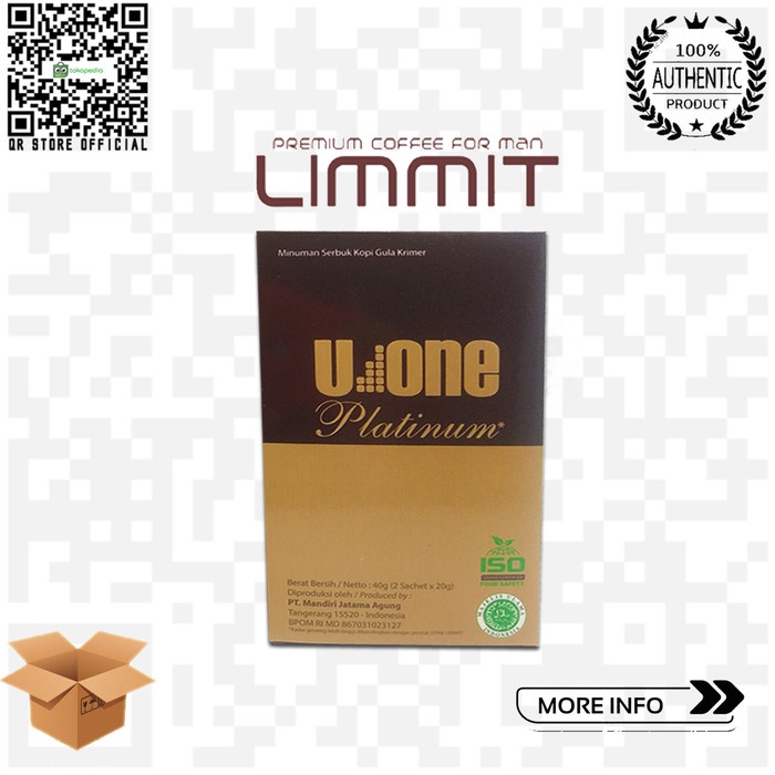 

KOPI LIMIT PLATINUM U ONE LIMMIT PLATINUM COFFEE 2 SACHET